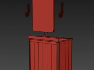 martens single vanity 3D Model