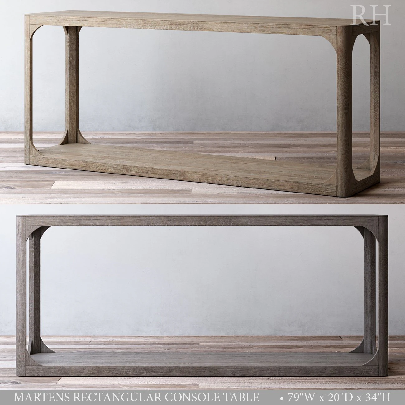 martens rectangular console table 3D Model .c4d .max .obj .3ds .fbx .stl .blend 