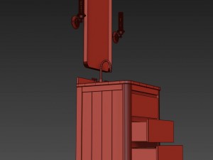 martens powder room vanity 3D 모델