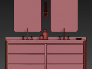 rh martens double vanity Modèle 3D