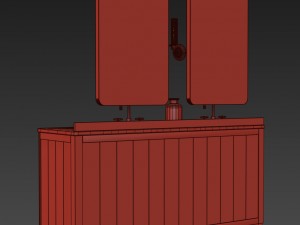 rh martens double vanity Modèle 3D