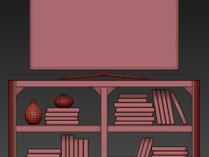 martens 60in media console 3D Model
