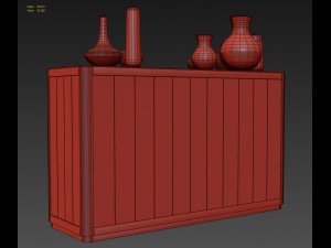 martens 8-drawer large dresser 3Dモデル