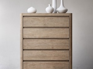 rh martens 5-drawer narrow dresser 3D Модель