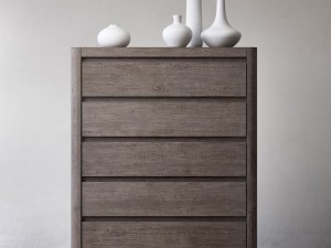 rh martens 5-drawer narrow dresser 3D Модель