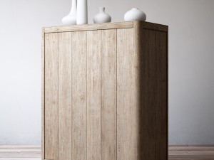 rh martens 5-drawer narrow dresser 3D Модель