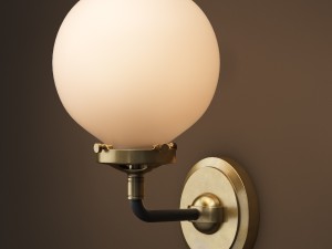 bistro globe clear glass single sconce Modèle 3D
