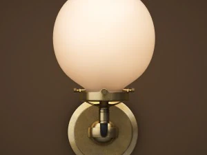 bistro globe clear glass single sconce 3D Model