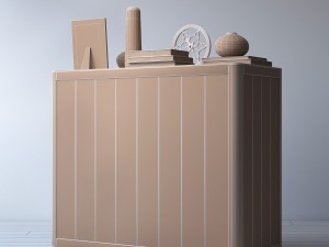 martens 4-drawer dresser 3D Model