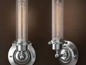 edison perforated metal sconce 3D Model