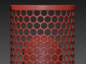 edison perforated metal sconce Modello 3D