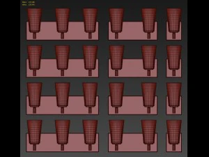modern sconce collection 3D Model