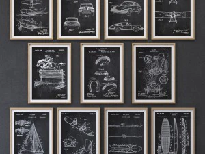 juniqe vehicle print collection 3D Model