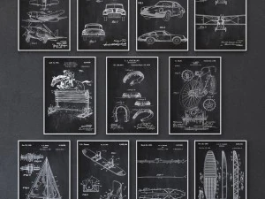 juniqe vehicle print collection 3D Model