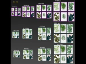 tropical set-02 framed 3D Model