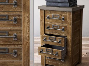 mercantile short bath cabinet 3D Model