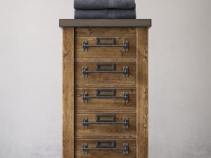 mercantile short bath cabinet 3D 模型