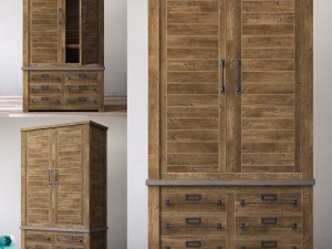 mercantile armoire 3D Model