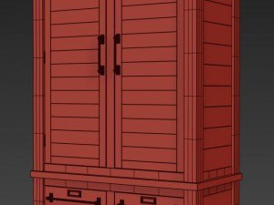 mercantile armoire Modello 3D
