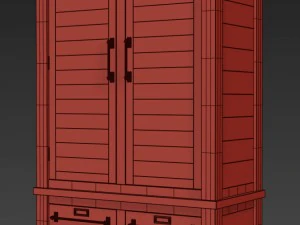 mercantile armoire 3D Model