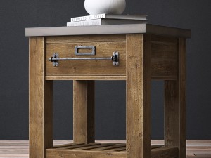 mercantile 24in open nightstand 3Dモデル