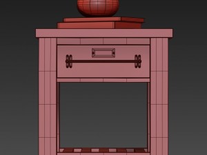 mercantile 24in open nightstand 3Dモデル