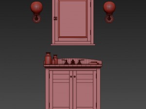 cartwright single vanity 3D Модель
