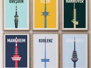 city print collection set-01 3D Model