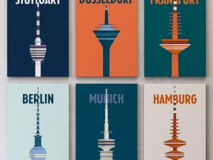 city print collection set-02 3D Model