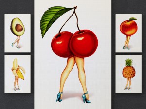 juniqe fruit stand set-01 3D Model