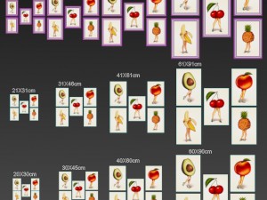 juniqe fruit stand set-01 3D Model