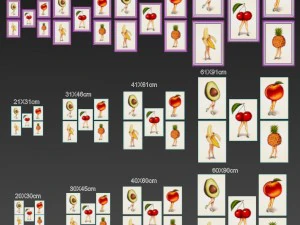 juniqe fruit stand set-01 3D Model