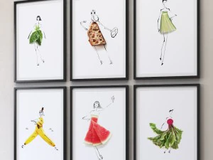 foto de garota de comida juniqe Modelo 3D