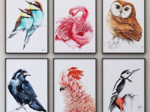 juniqe birds framed 3D-Modell