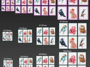 juniqe birds framed 3D Model