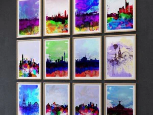 city print collection set-05 3D Model