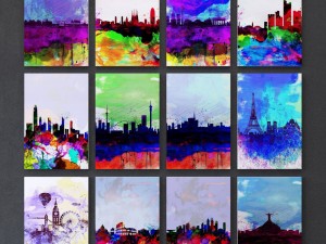 city print collection set-05 3D 모델