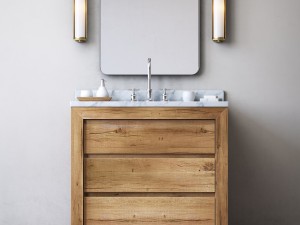 rh reclaimed russian oak single vanity 3D 모델