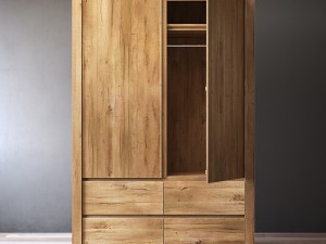 rh reclaimed russian oak armoire 3D Model