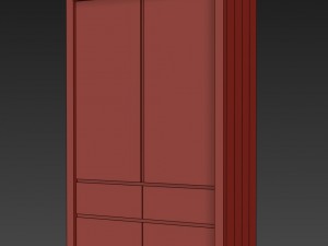 rh reclaimed russian oak armoire 3D Model