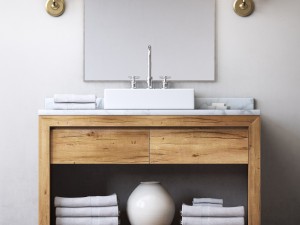 rh reclaimed russian oak single extra-wide washstand Modèle 3D