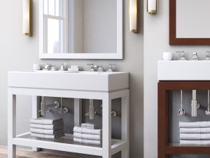 hutton double console washstand 3D Model