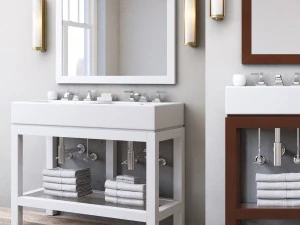 Hutton Doppelkonsolen-Waschtisch 3D Modell