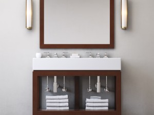 hutton double console washstand 3D Model