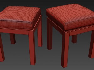 rh hutton bath stool Modèle 3D