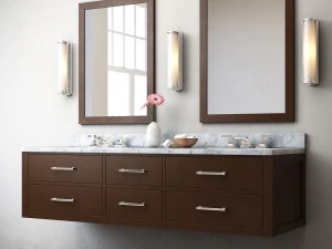 penteadeira flutuante dupla hutton Modelo 3D