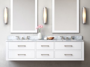 hutton double floating vanity 3D Model