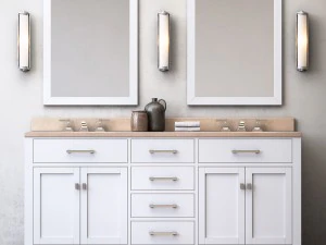 RHハットンダブル洗面化粧台 3Dモデル