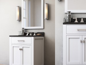 rh hutton powder room vanity Modelo 3D
