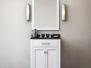 rh hutton powder room vanity 3D Model
